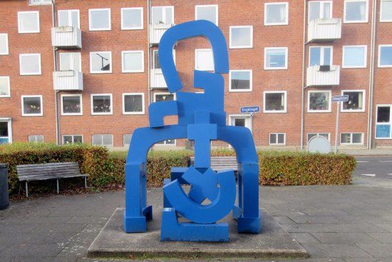 Egon Fischers Blå Skulptur