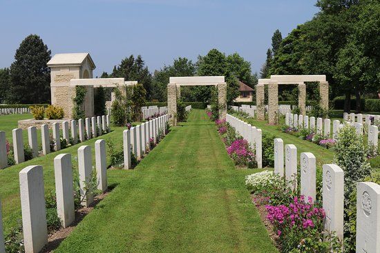 Den britiske krigskirkegård i Bayeux